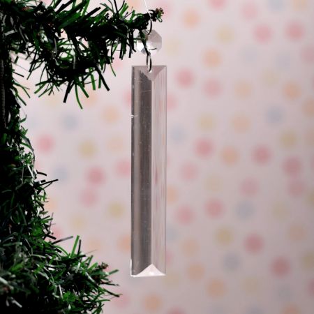 Glass Chaindelier Ornaments for Hanging in Set of 20